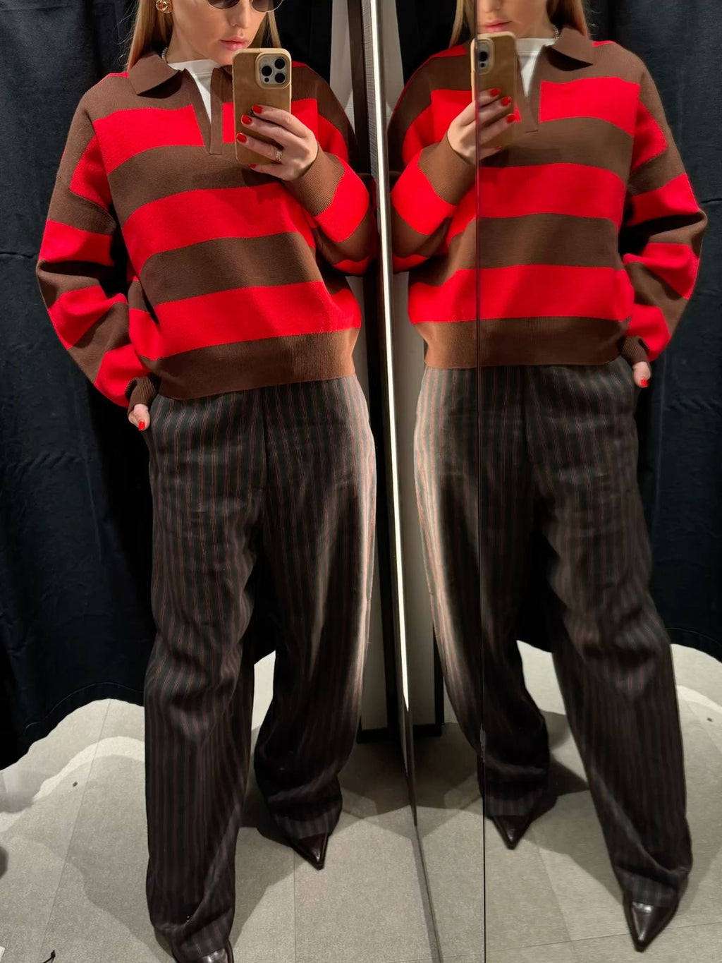 Polo Sweater Stripe