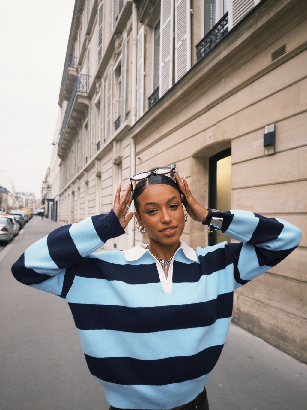 Polo Sweater Stripe